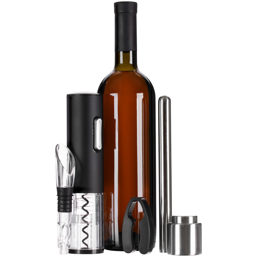 Винный набор Wine Diesel, черный-4