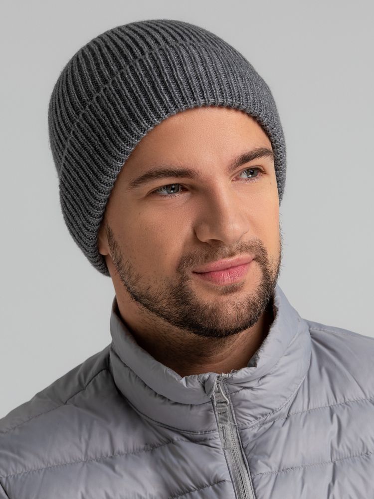 Шапка Bernard, серый меланж-7