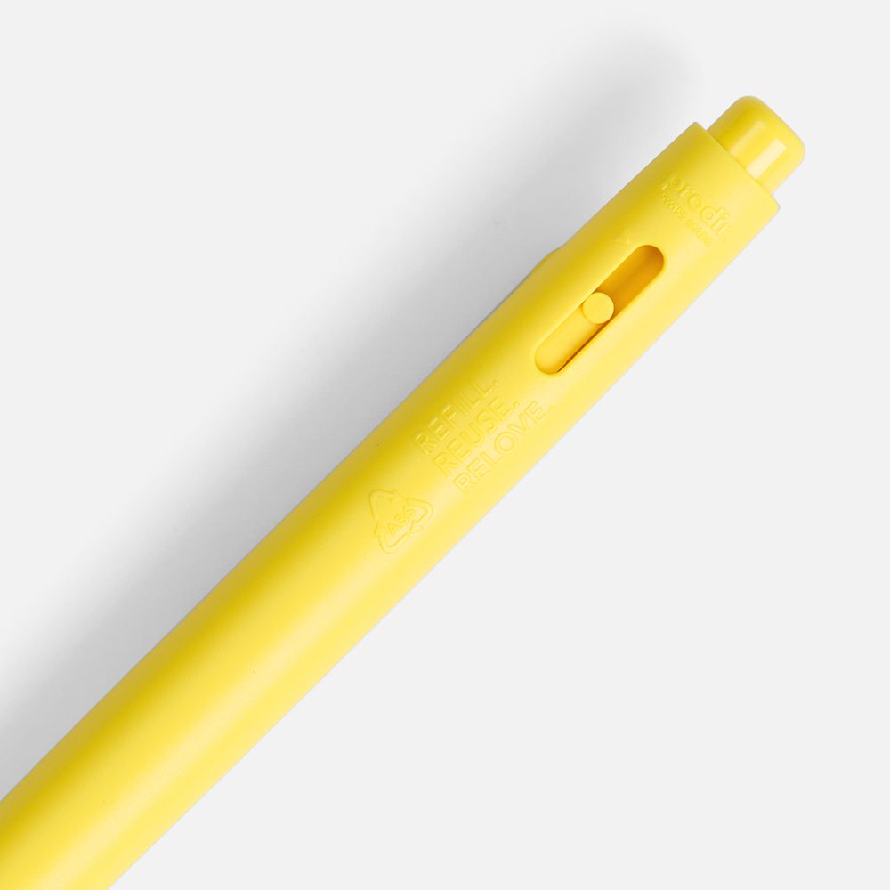 Ручка шариковая Prodir DS11 PMP, желтая-5