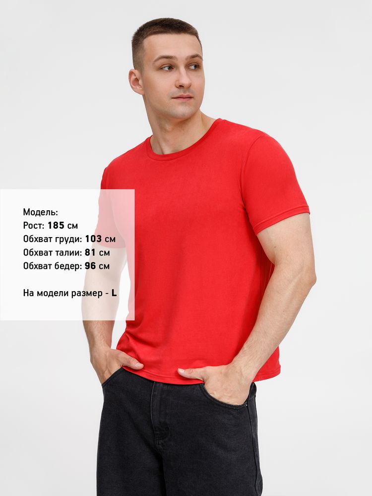 Футболка унисекс Senti, красная, размер S-6