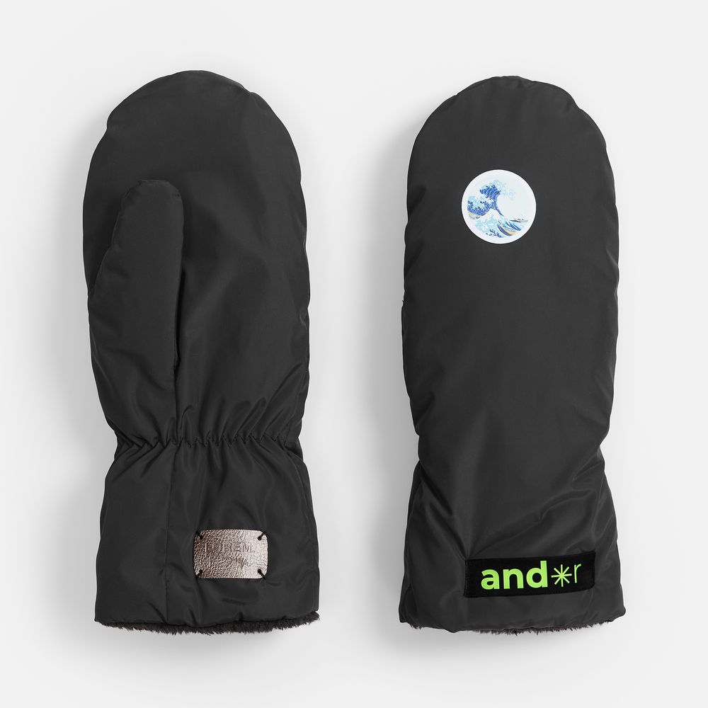 Варежки Warmshape, черные-5