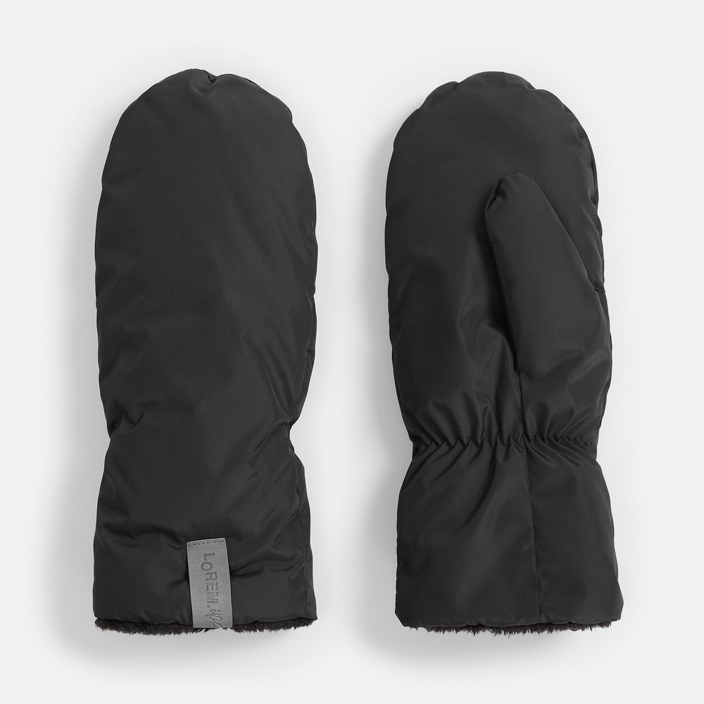 Варежки Warmshape, черные-11