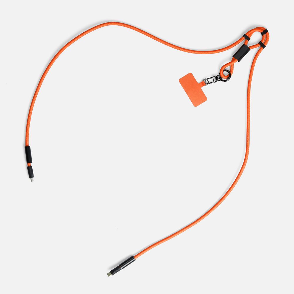 Кабель-ланьярд energyFlex Power Delivery 60 Вт, оранжевый-5