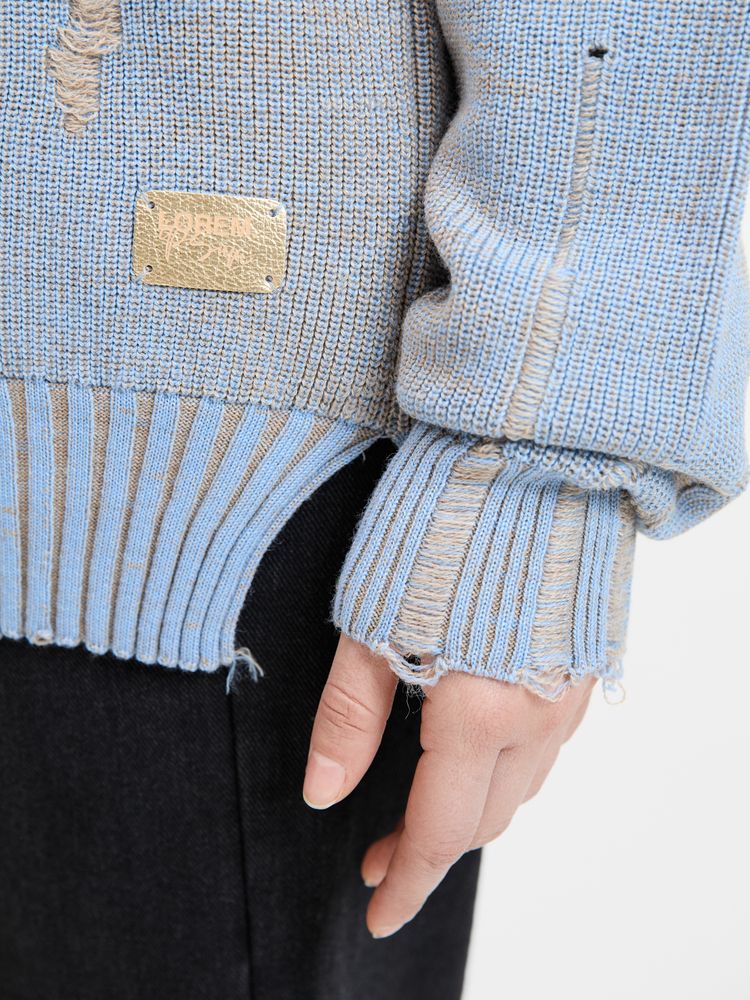 Джемпер Denim свободного силуэта на заказ, полушерсть, размер XS-9