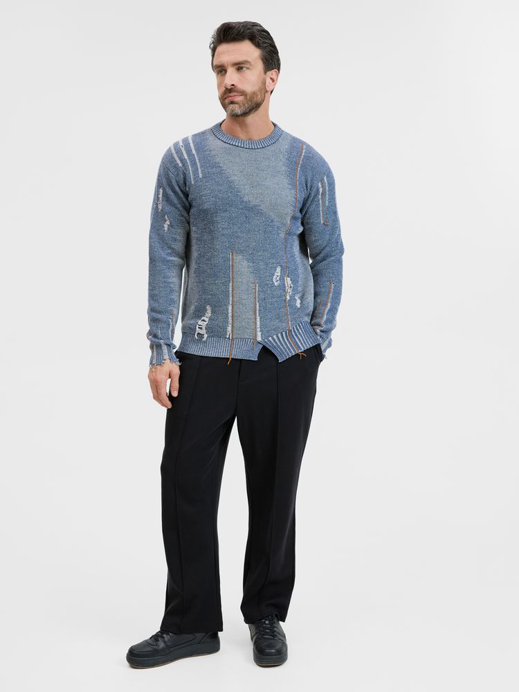 Джемпер Denim свободного силуэта на заказ, полушерсть, размер XS-10