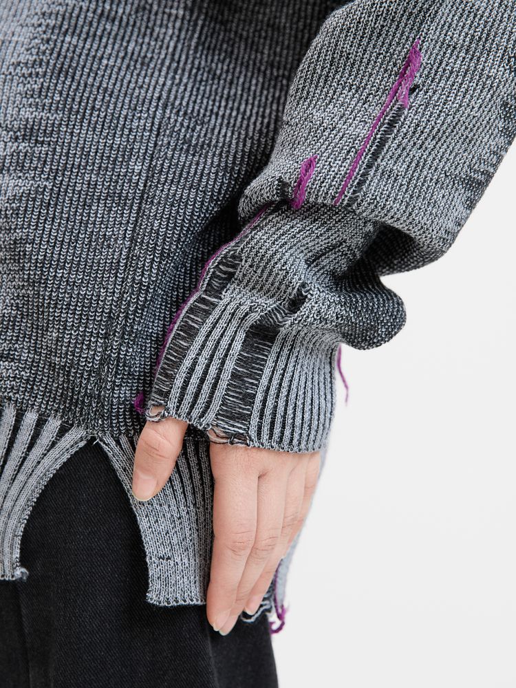 Джемпер Denim свободного силуэта на заказ, полушерсть, размер XS-21