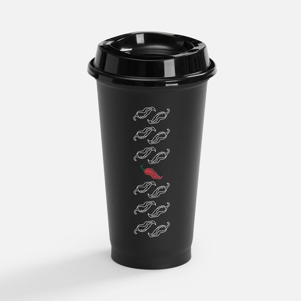 Стакан с крышкой Color Cap, ver.2, черный-5