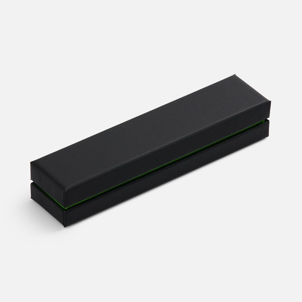 Ручка шариковая Inkolor в футляре, черная с оранжевым-3