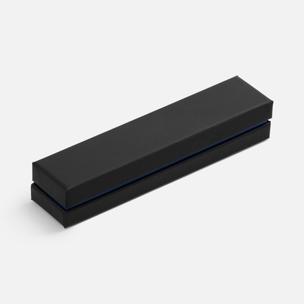 Ручка шариковая Eyeshot Soft Touch в футляре, темно-синяя-3