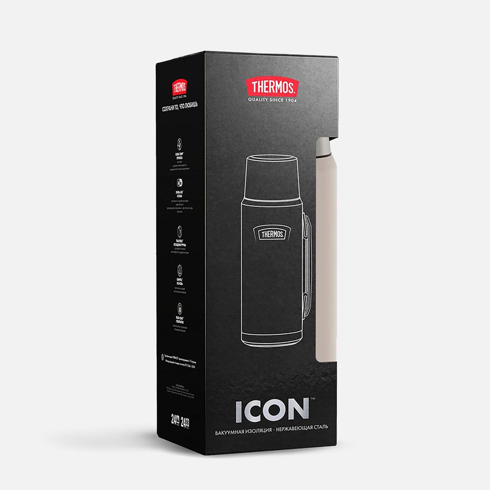 Термос Icon 1200, бежевый-9