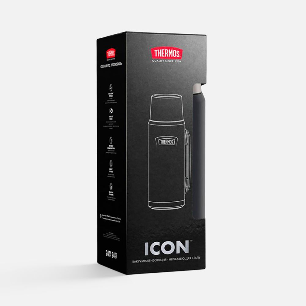 Термос Icon 1200, черный-9