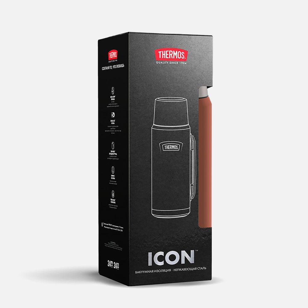 Термос Icon 1200, коричневый-10