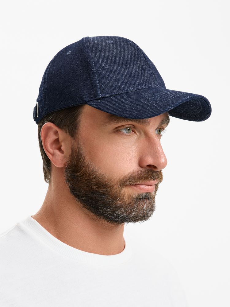 Бейсболка Denimate, темно-синяя-6