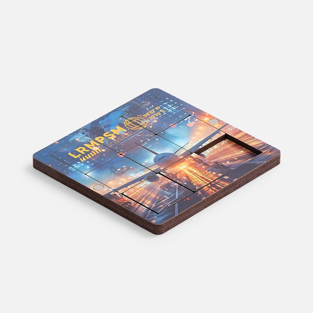 Головоломка-пятнашки с крышкой PuzzleBox на заказ-6