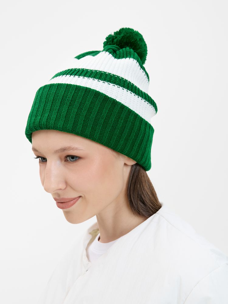 Шапка Winwear, темно-зеленая (глубокий зеленый)-5