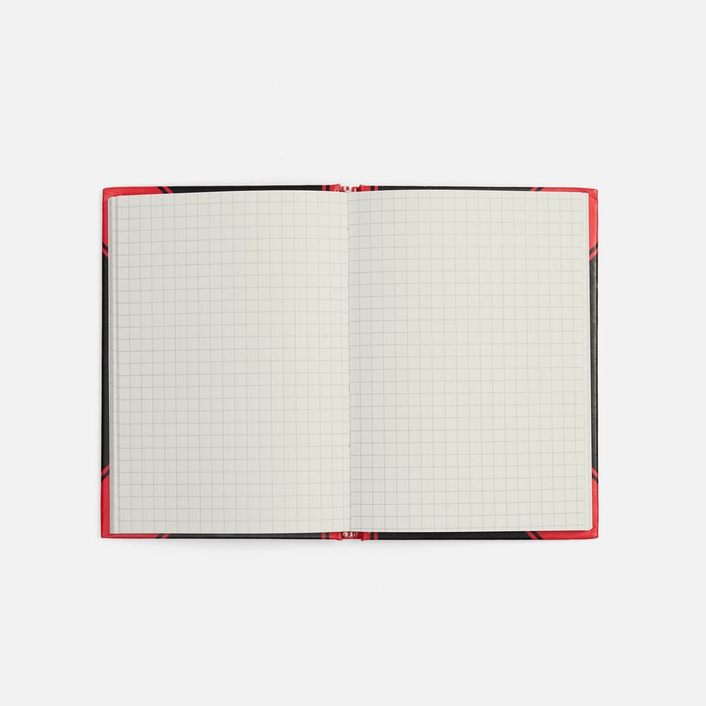 Блокнот Accenti Mini, черный с красным-3