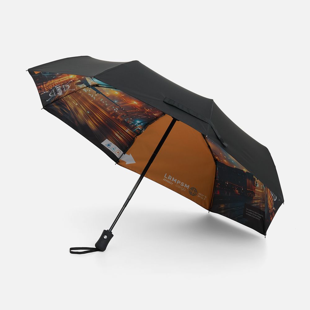 Зонт складной Monsoon с полной запечаткой купола изнутри на заказ-1