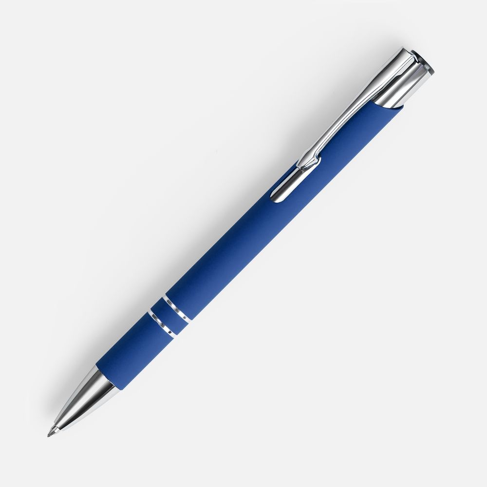 Ручка шариковая Keskus Soft Touch в футляре, синяя-3