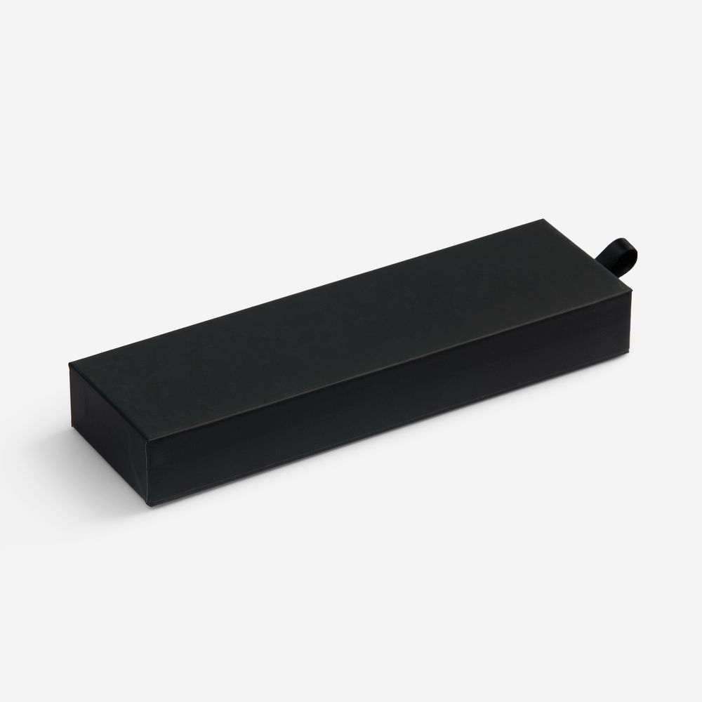 Ручка шариковая Broad Ring Soft Touch в футляре, черная-3