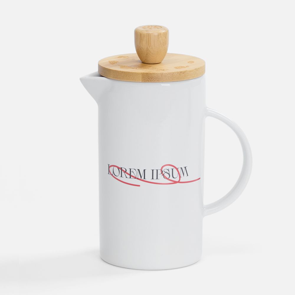 Френч-пресс Ceramero, белый-6