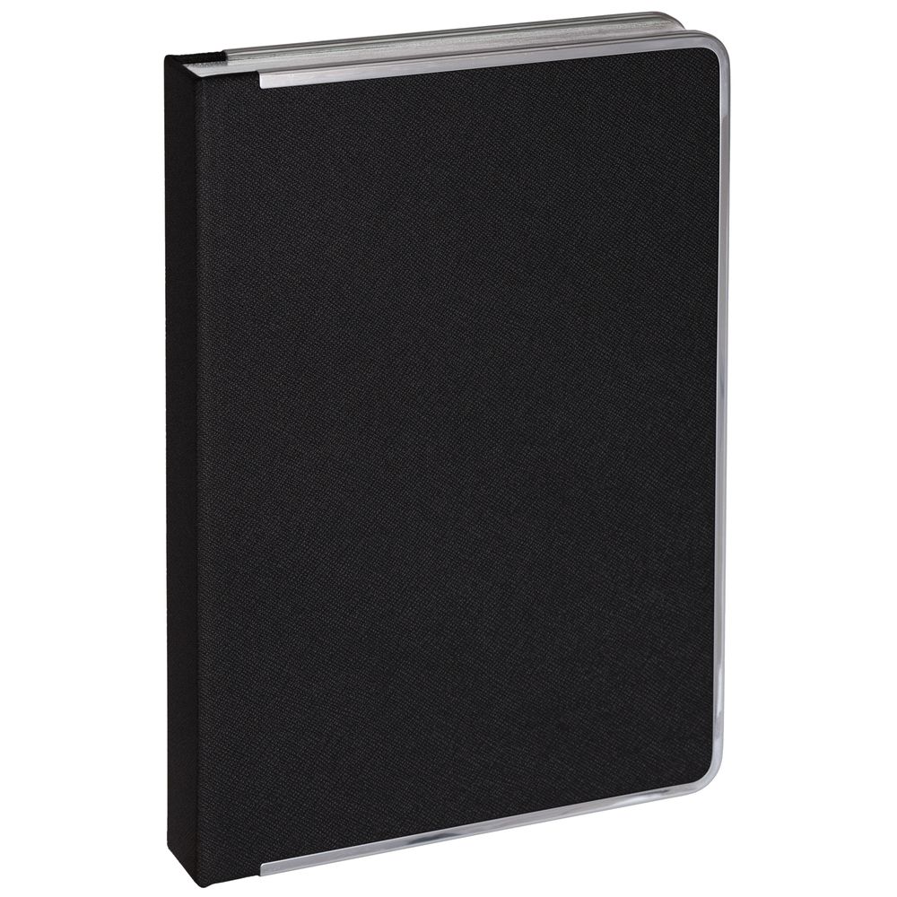 Ежедневник Frame Metal, недатированный, черный-2