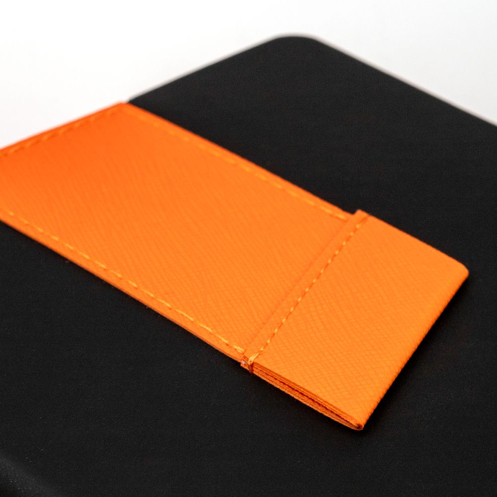 Ежедневник Bookmark, недатированный, черный с оранжевым-5