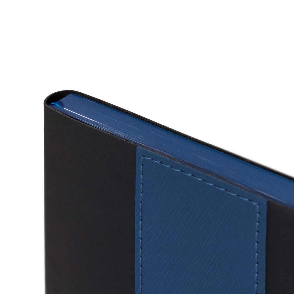 Ежедневник Bookmark, недатированный, черный с синим-6