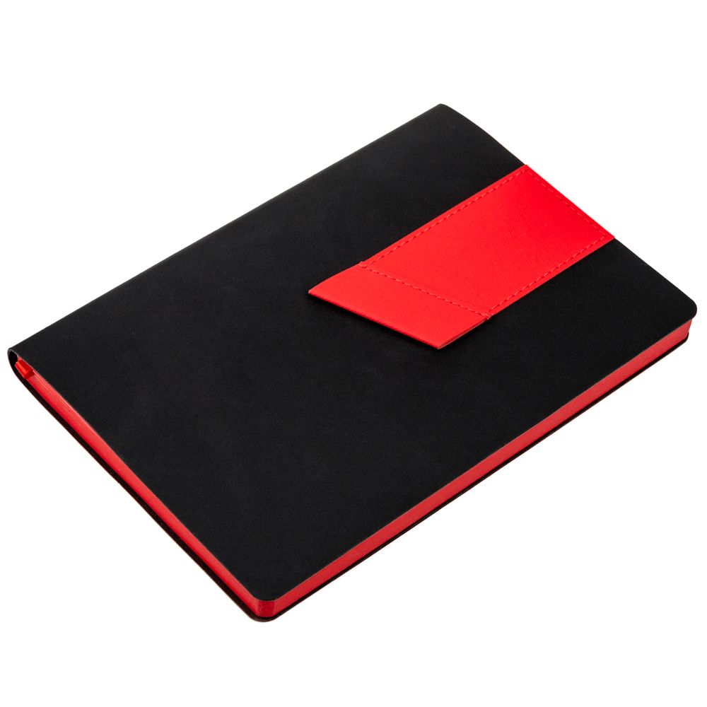 Ежедневник Bookmark, недатированный, черный с красным-3