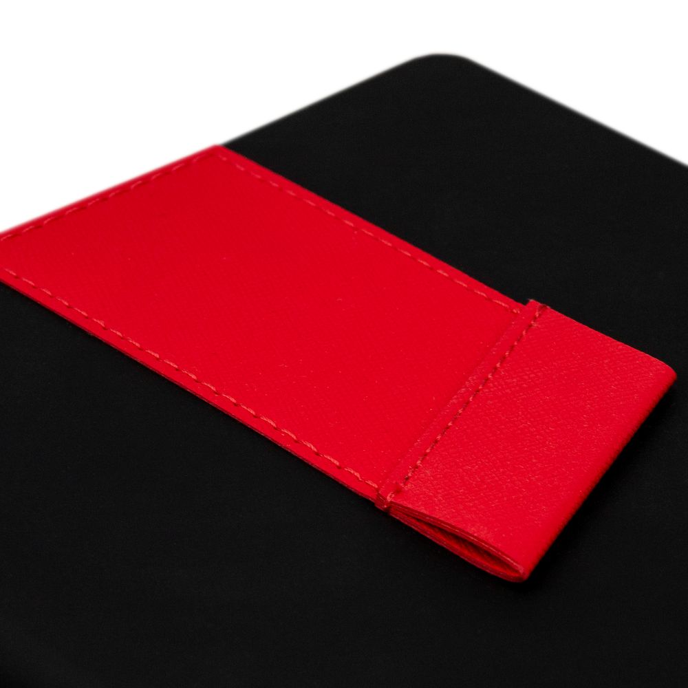 Ежедневник Bookmark, недатированный, черный с красным-5