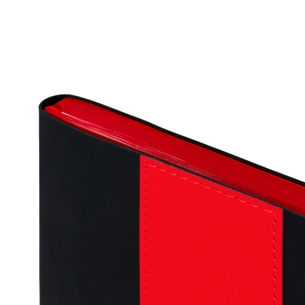 Ежедневник Bookmark, недатированный, черный с красным-6