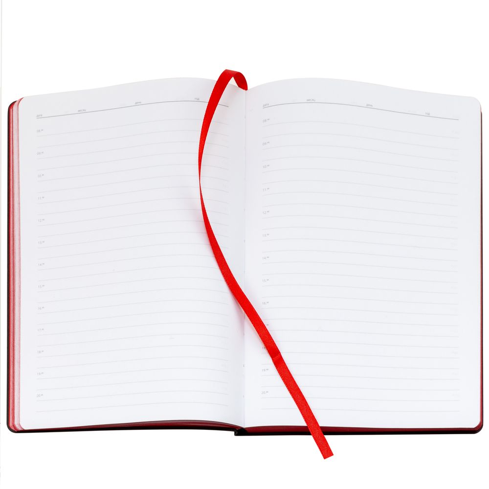 Ежедневник Bookmark, недатированный, черный с красным-7