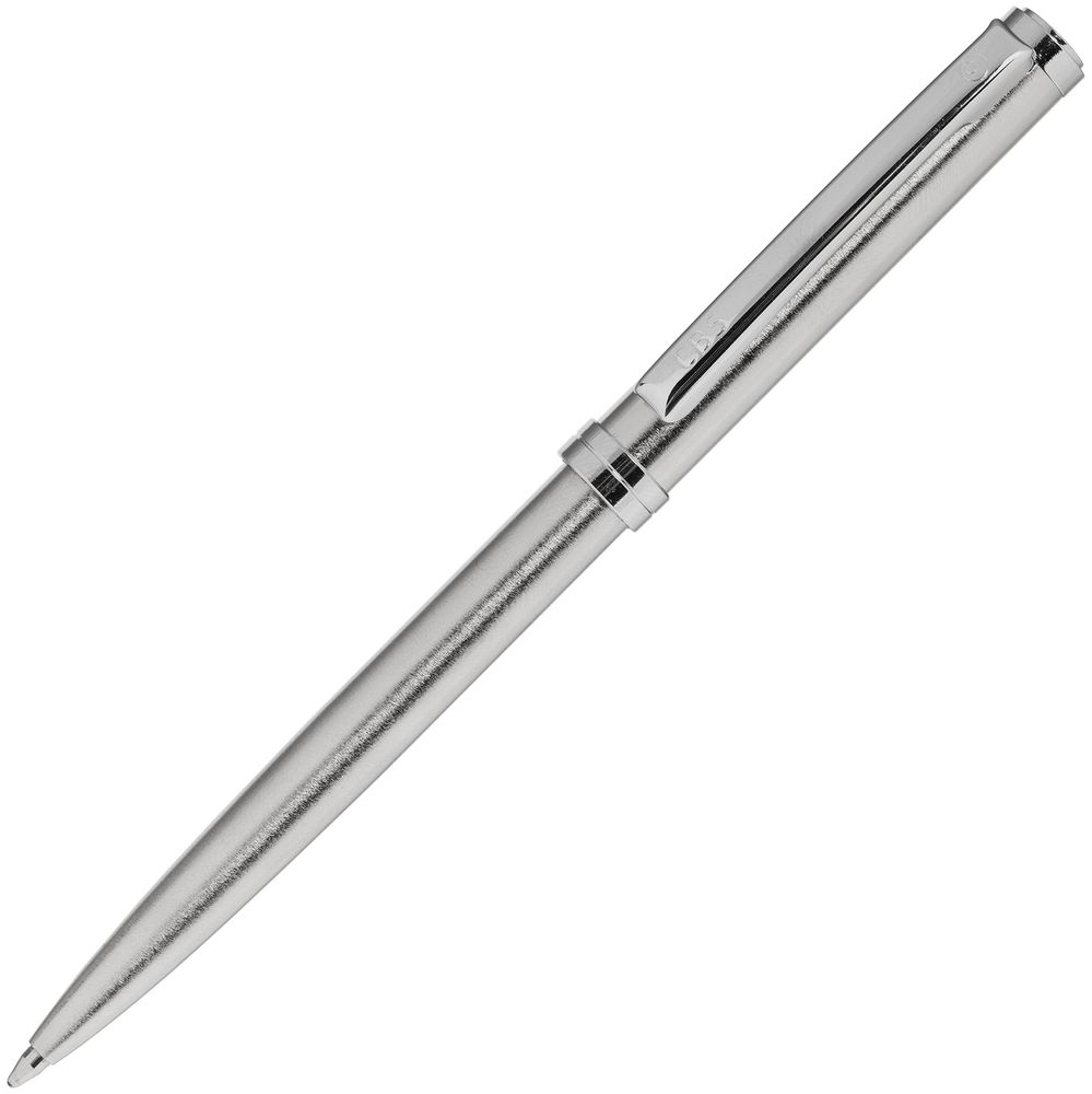 Ручка шариковая Delgado, серебристая-1