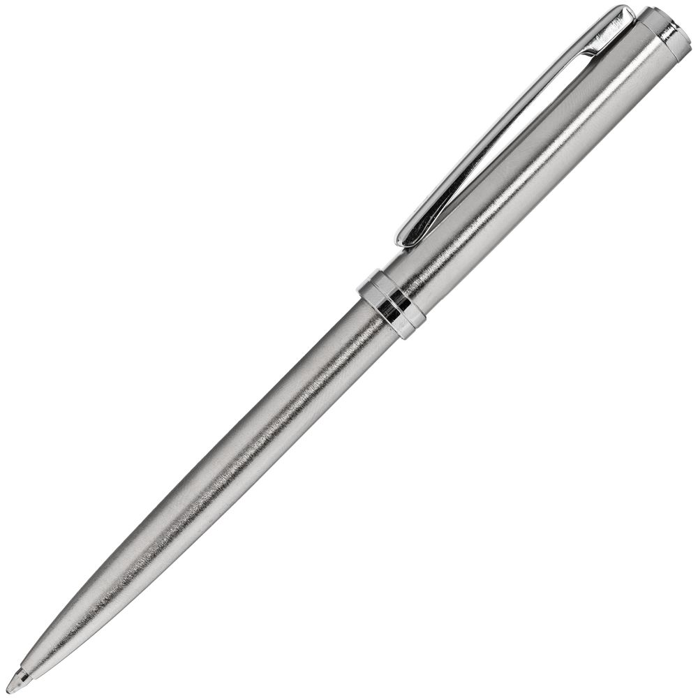 Ручка шариковая Delgado, серебристая-3