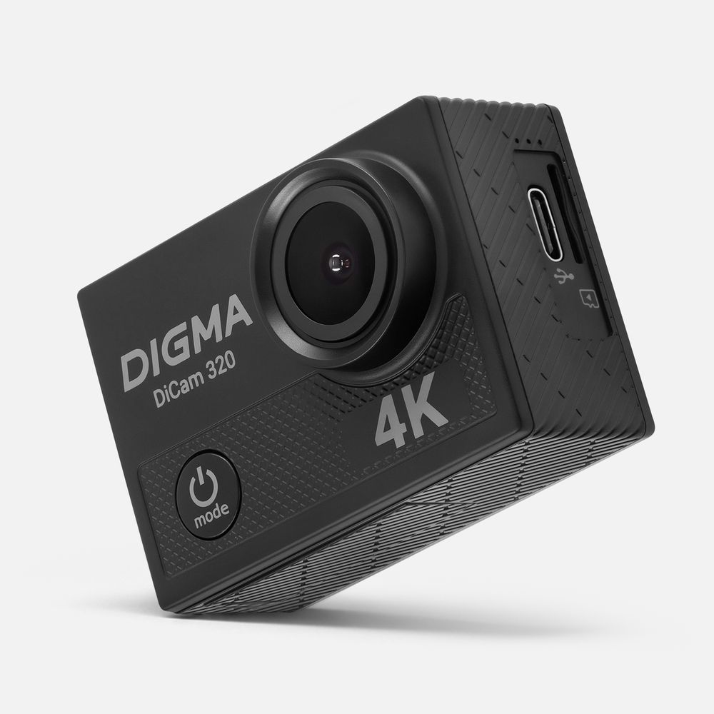 Экшн-камера Digma DiCam 320, черная-1