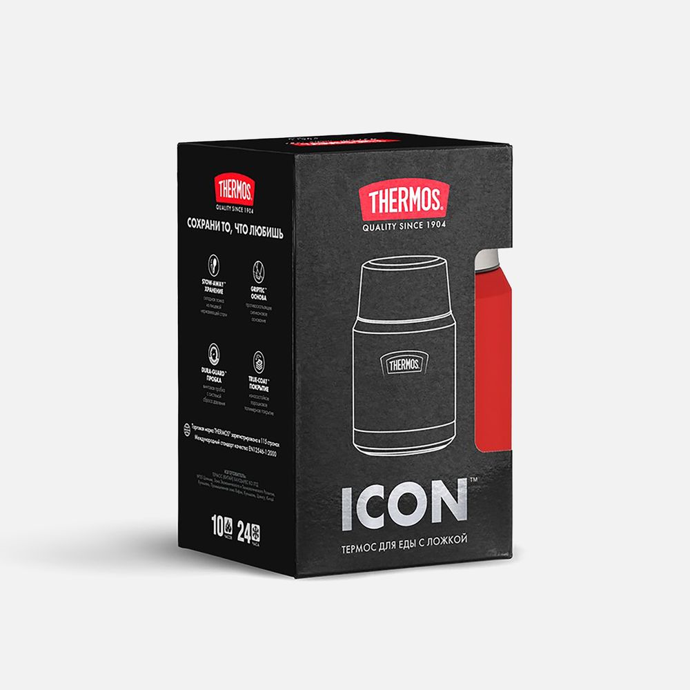 Термос для еды Icon 470, красный-8