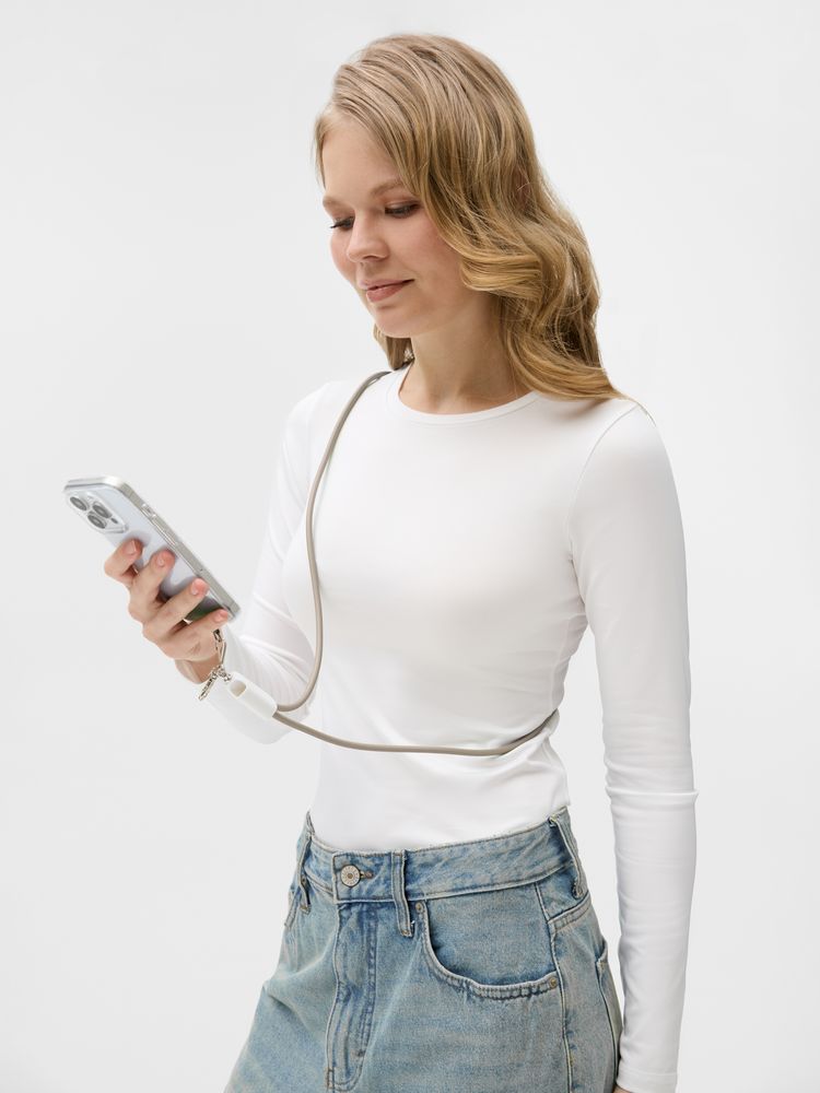 Кабель-ланьярд energyFlex Pro, серо-бежевый-4