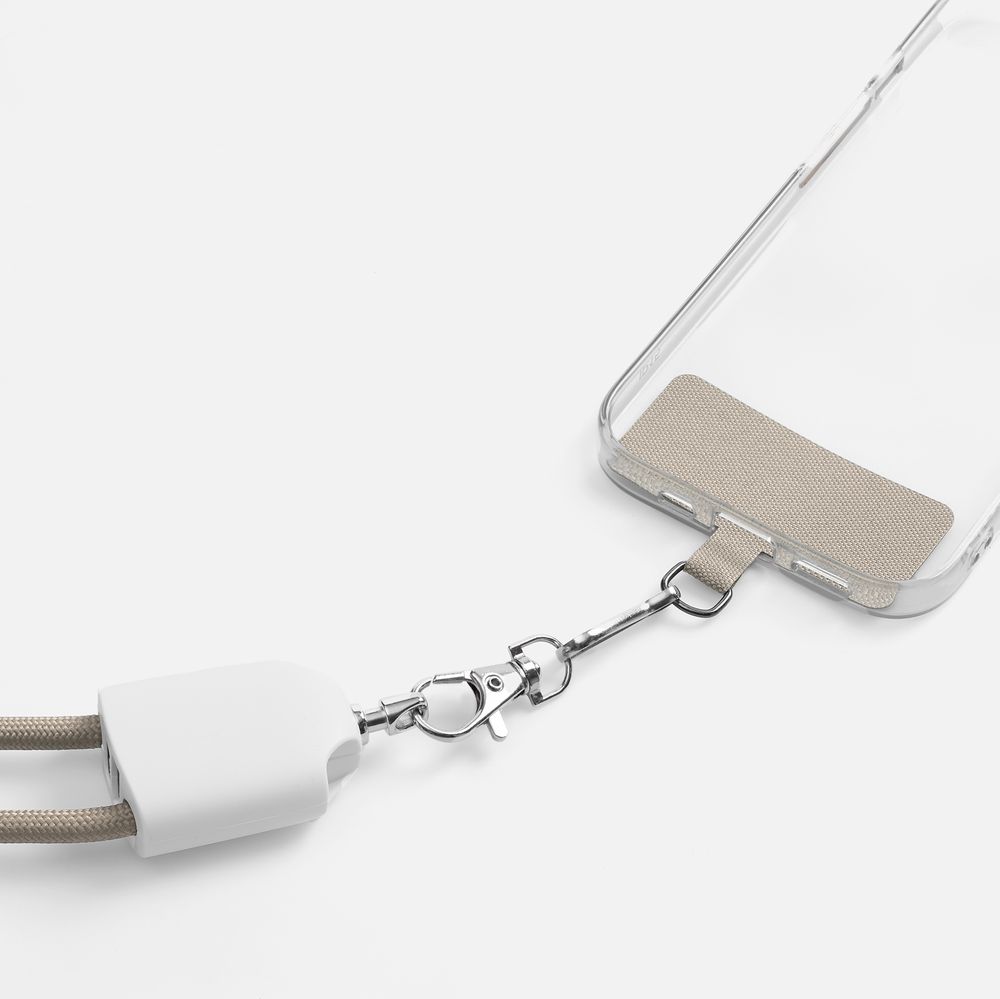 Кабель-ланьярд energyFlex Pro, серо-бежевый-11