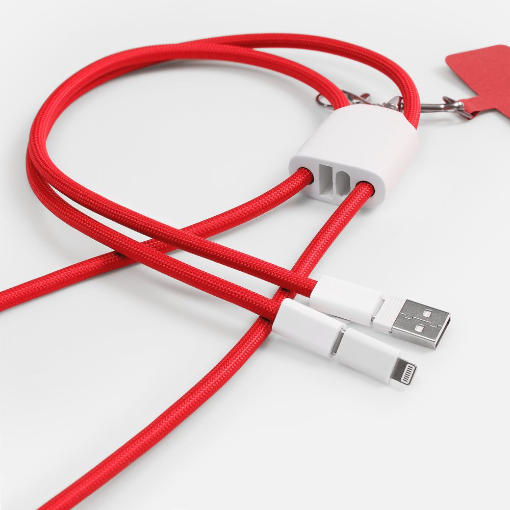 Кабель-ланьярд energyFlex Pro, красный-1
