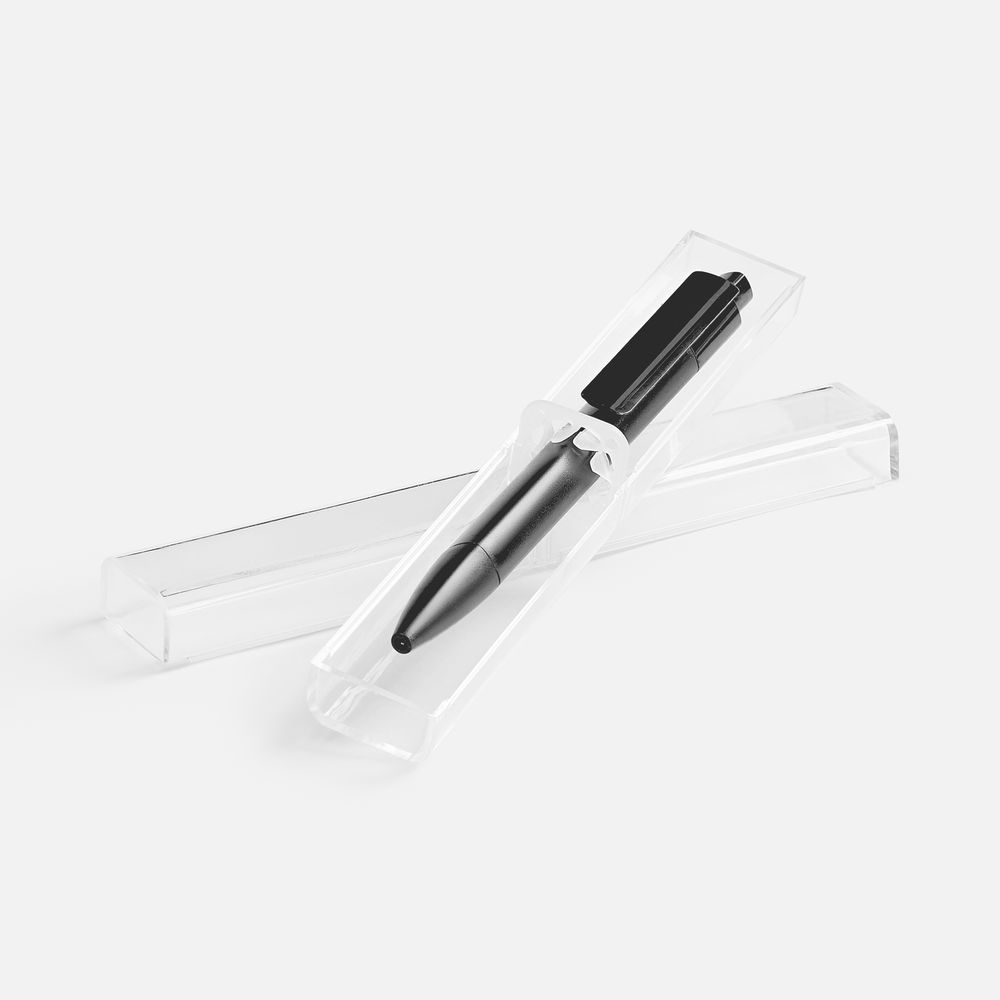 Ручка шариковая Prodir DS4 PMM-P в футляре, черная-1