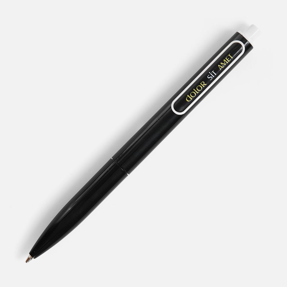 Ручка шариковая Outliner, черная с белым-8