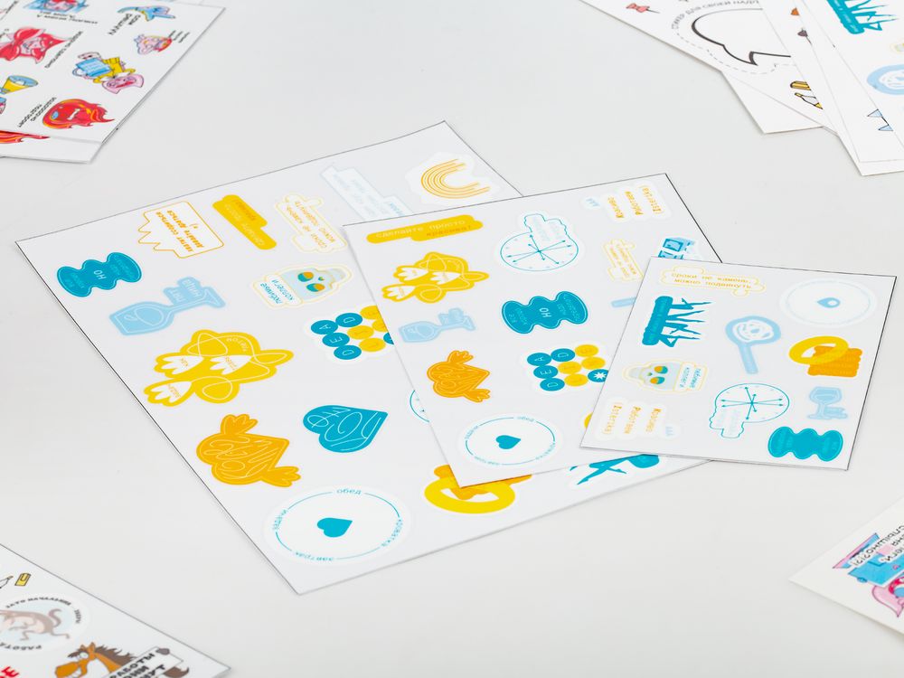Наклейки UV-DTF Sticker Pack на заказ, S-4
