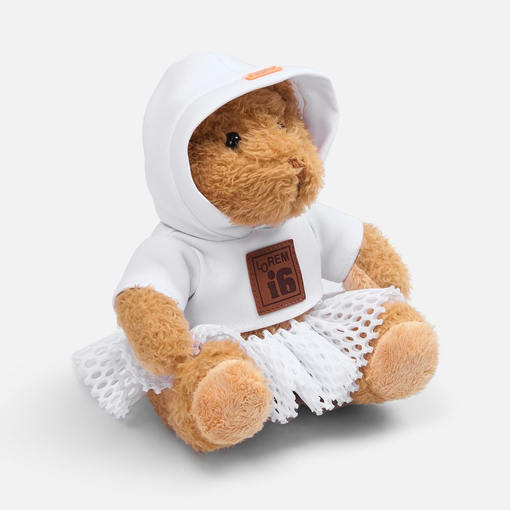Мягкая игрушка «Мишка Cuddleton» в белом худи-13