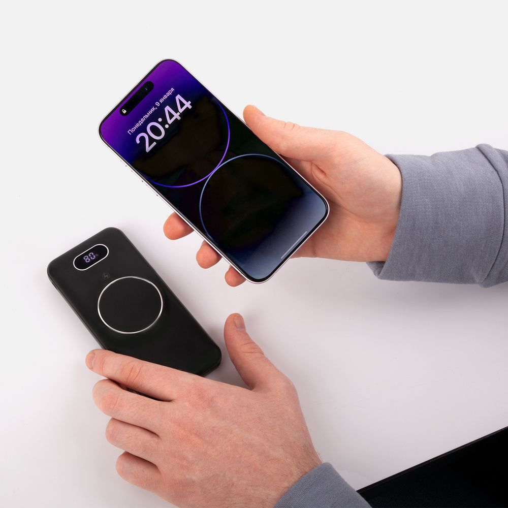 Аккумулятор Omni Qi 10000 мАч, ver.2, черный-8