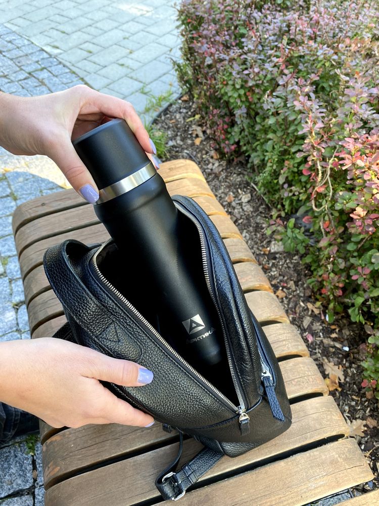 Термос «Арктика 600» с питьевой системой, черный-4
