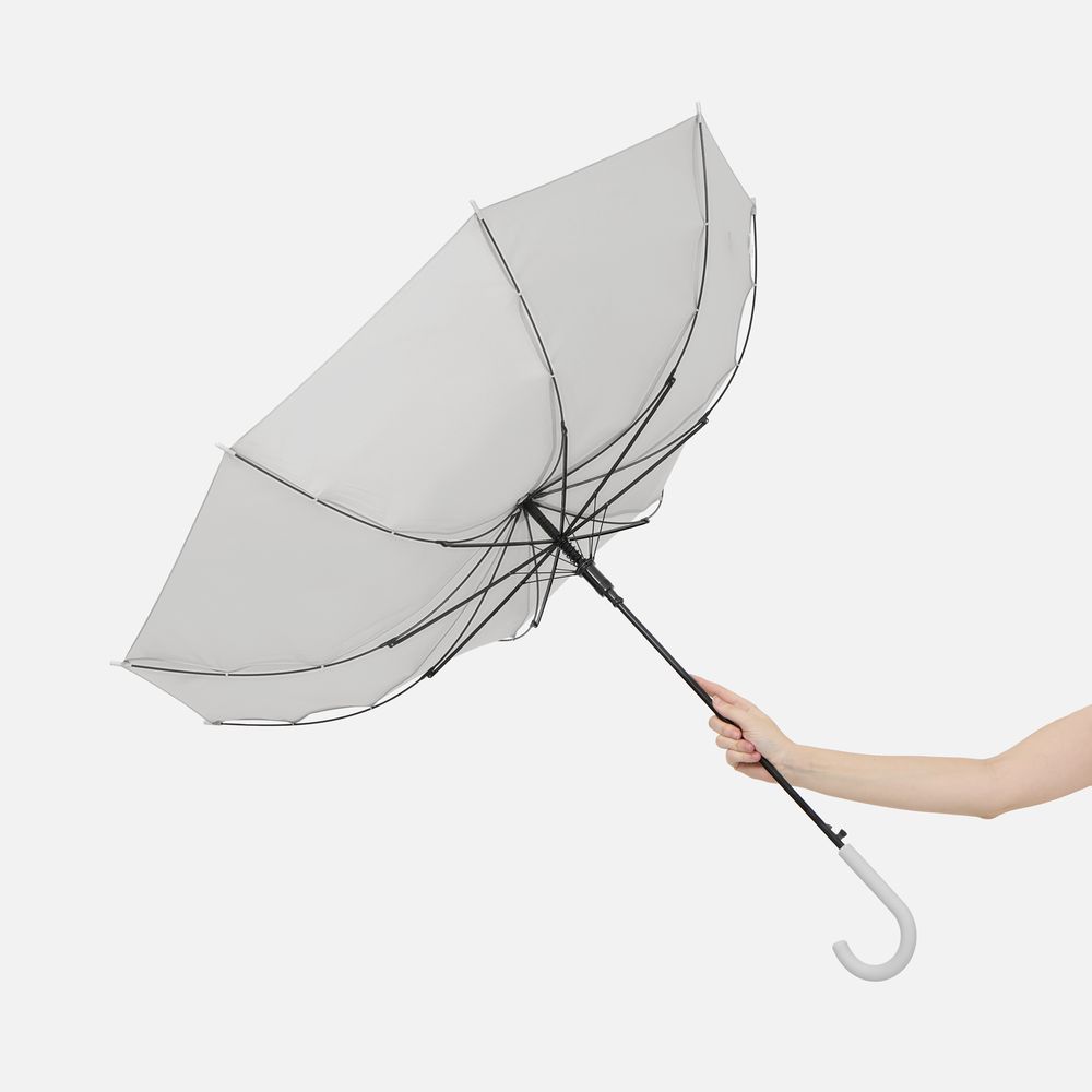 Зонт-трость Jolly Brolly, светло-серый-7