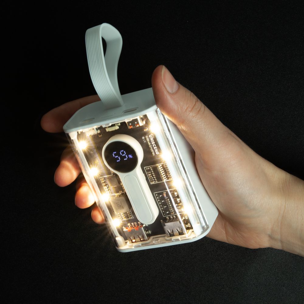 Аккумулятор с быстрой зарядкой Trellis Quick 10000 мАч, белый-8