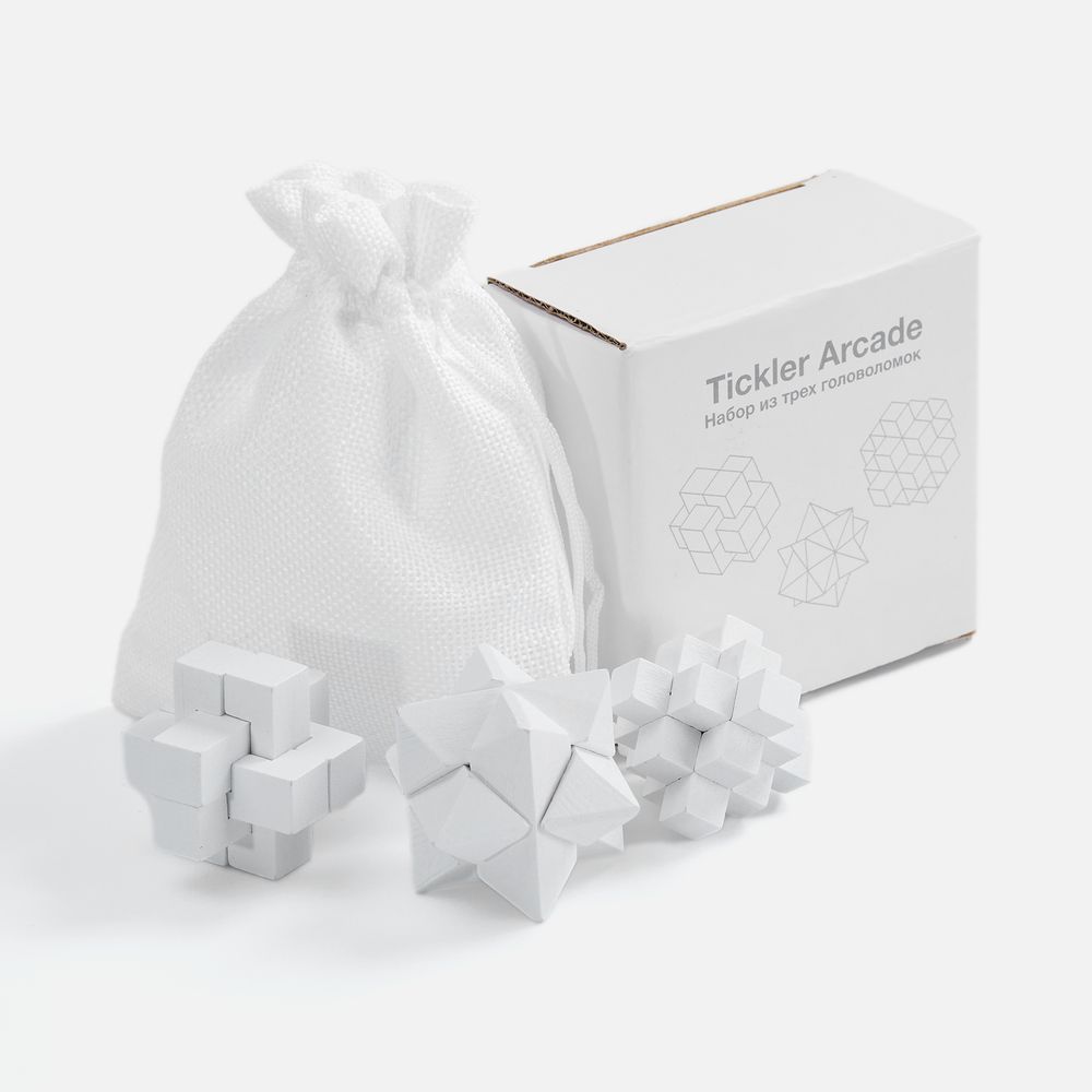 Набор из 3 головоломок Tickler Arcade, белый-8