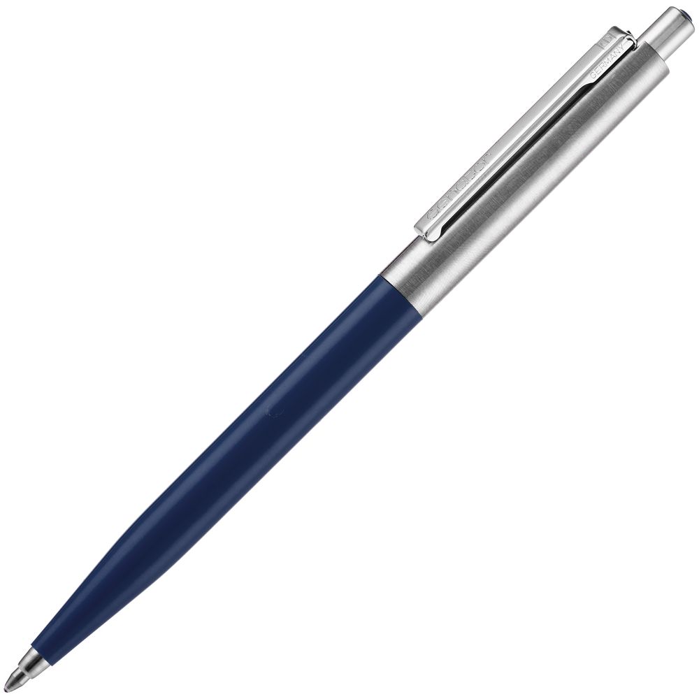 Ручка шариковая Senator Point Metal, ver.2, темно-синяя-1