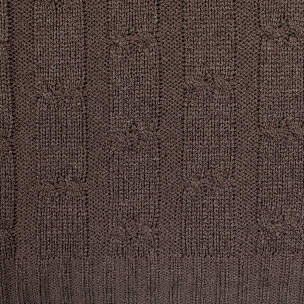 Плед Trenza, коричневый (какао)-3