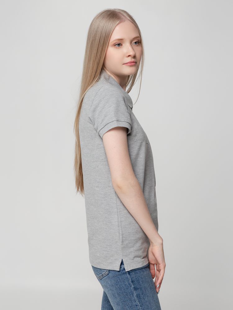 Рубашка поло женская Virma lady, серый меланж, размер S-6